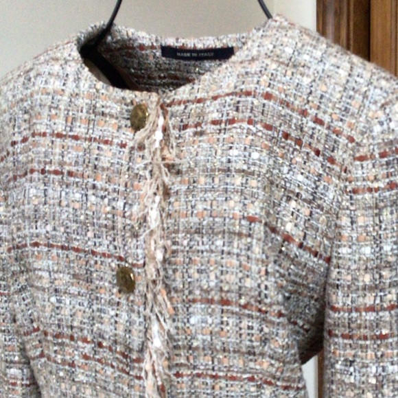 Tagliatore frayed edges tweed jacket, Size 42 - Picture 2 of 12